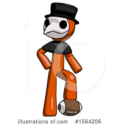 Royalty-Free (RF) Orange Man Clipart Illustration by Leo Blanchette - Stock Sample #1564206