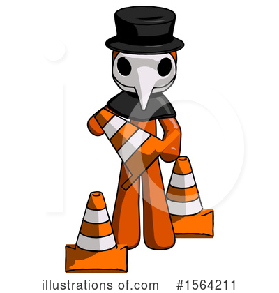 Royalty-Free (RF) Orange Man Clipart Illustration by Leo Blanchette - Stock Sample #1564211