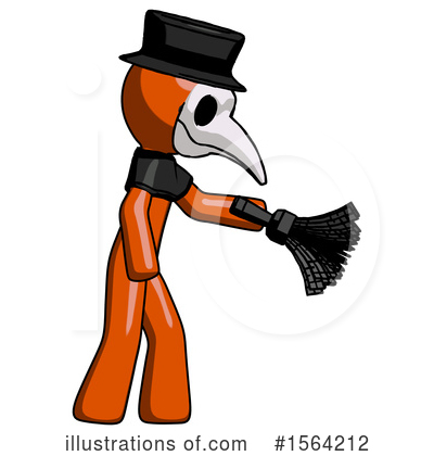 Royalty-Free (RF) Orange Man Clipart Illustration by Leo Blanchette - Stock Sample #1564212