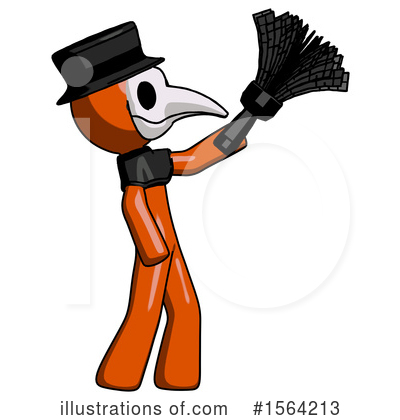 Royalty-Free (RF) Orange Man Clipart Illustration by Leo Blanchette - Stock Sample #1564213