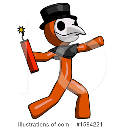 Royalty-Free (RF) Orange Man Clipart Illustration by Leo Blanchette - Stock Sample #1564221