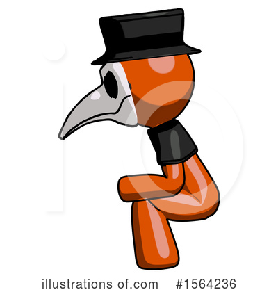 Royalty-Free (RF) Orange Man Clipart Illustration by Leo Blanchette - Stock Sample #1564236