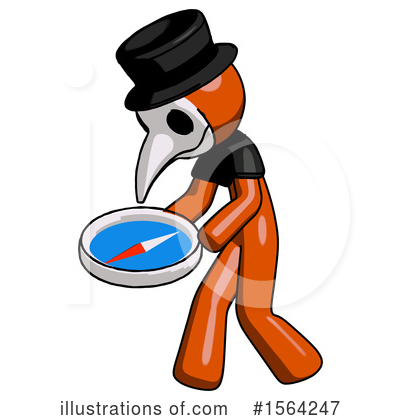 Royalty-Free (RF) Orange Man Clipart Illustration by Leo Blanchette - Stock Sample #1564247