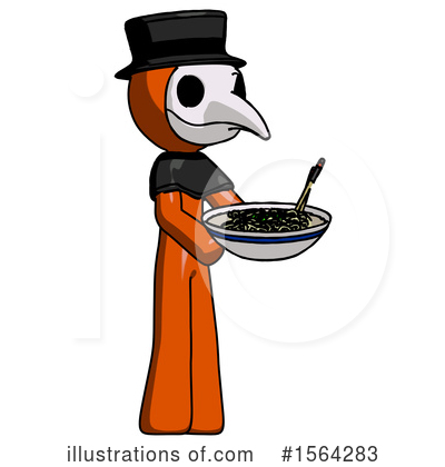 Royalty-Free (RF) Orange Man Clipart Illustration by Leo Blanchette - Stock Sample #1564283