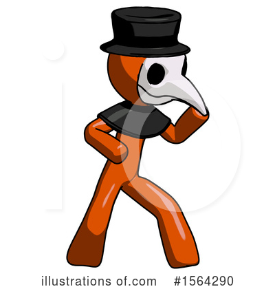 Royalty-Free (RF) Orange Man Clipart Illustration by Leo Blanchette - Stock Sample #1564290