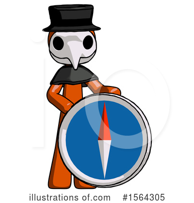 Royalty-Free (RF) Orange Man Clipart Illustration by Leo Blanchette - Stock Sample #1564305