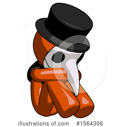 Royalty-Free (RF) Orange Man Clipart Illustration by Leo Blanchette - Stock Sample #1564306
