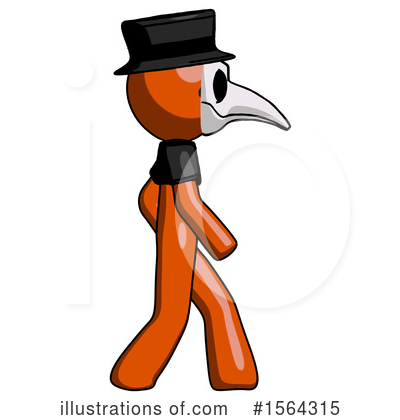 Royalty-Free (RF) Orange Man Clipart Illustration by Leo Blanchette - Stock Sample #1564315