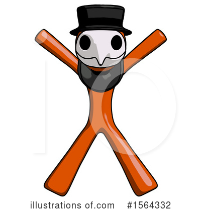 Royalty-Free (RF) Orange Man Clipart Illustration by Leo Blanchette - Stock Sample #1564332