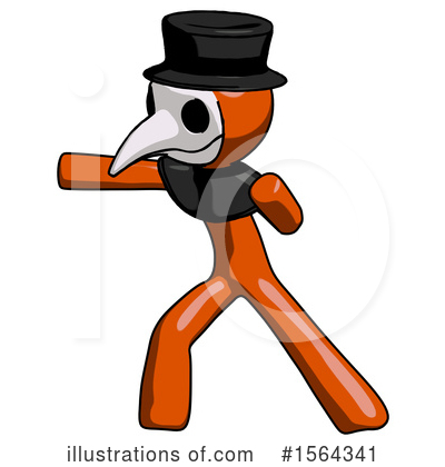 Royalty-Free (RF) Orange Man Clipart Illustration by Leo Blanchette - Stock Sample #1564341