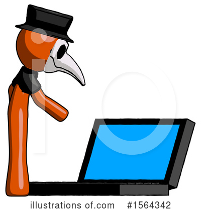 Royalty-Free (RF) Orange Man Clipart Illustration by Leo Blanchette - Stock Sample #1564342