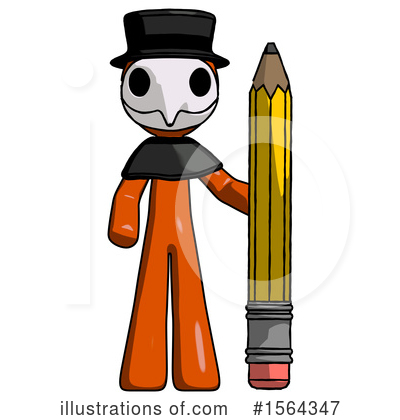 Royalty-Free (RF) Orange Man Clipart Illustration by Leo Blanchette - Stock Sample #1564347
