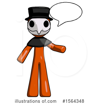 Royalty-Free (RF) Orange Man Clipart Illustration by Leo Blanchette - Stock Sample #1564348