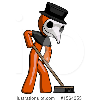 Royalty-Free (RF) Orange Man Clipart Illustration by Leo Blanchette - Stock Sample #1564355