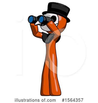 Royalty-Free (RF) Orange Man Clipart Illustration by Leo Blanchette - Stock Sample #1564357