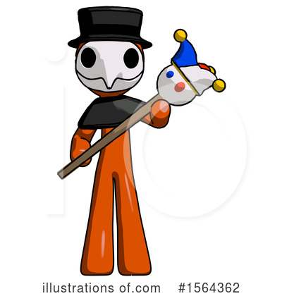 Royalty-Free (RF) Orange Man Clipart Illustration by Leo Blanchette - Stock Sample #1564362