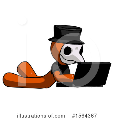 Royalty-Free (RF) Orange Man Clipart Illustration by Leo Blanchette - Stock Sample #1564367