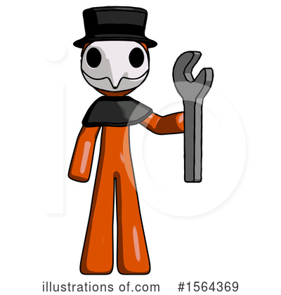 Royalty-Free (RF) Orange Man Clipart Illustration by Leo Blanchette - Stock Sample #1564369