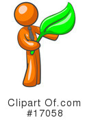 Orange Man Clipart #17058 by Leo Blanchette