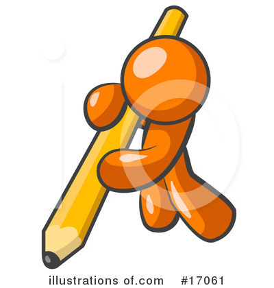 Royalty-Free (RF) Orange Man Clipart Illustration by Leo Blanchette - Stock Sample #17061