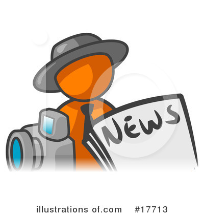 Royalty-Free (RF) Orange Man Clipart Illustration by Leo Blanchette - Stock Sample #17713