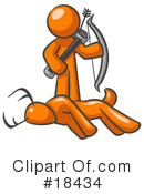 Orange Man Clipart #18434 by Leo Blanchette