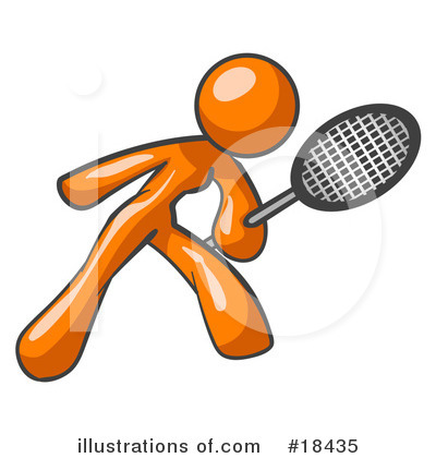 Tennis Clipart #18435 by Leo Blanchette