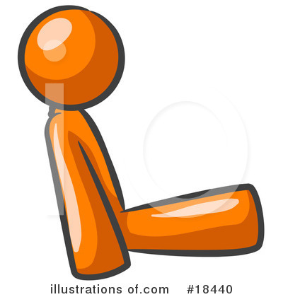 Royalty-Free (RF) Orange Man Clipart Illustration by Leo Blanchette - Stock Sample #18440