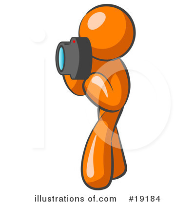 Royalty-Free (RF) Orange Man Clipart Illustration by Leo Blanchette - Stock Sample #19184