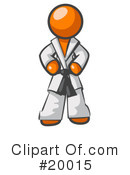 Orange Man Clipart #20015 by Leo Blanchette