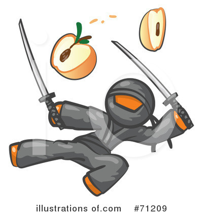 Royalty-Free (RF) Orange Man Clipart Illustration by Leo Blanchette - Stock Sample #71209