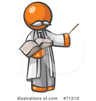 Royalty-Free (RF) Orange Man Clipart Illustration by Leo Blanchette - Stock Sample #71210
