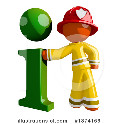 Firefighter Clipart #1374166 by Leo Blanchette