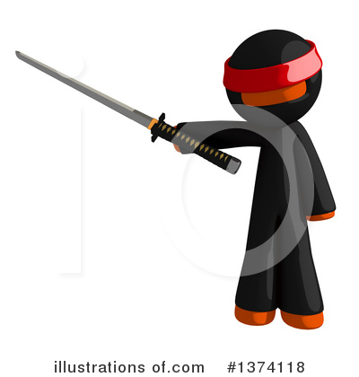Ninja Clipart #1374118 by Leo Blanchette