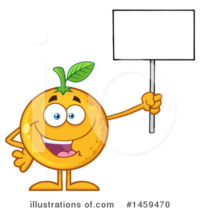 Royalty-Free (RF) Orange Mascot Clipart Illustration by Hit Toon - Stock Sample #1459470