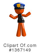 Orange Police Officer Clipart #1367149 by Leo Blanchette