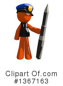 Orange Police Officer Clipart #1367163 by Leo Blanchette