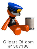 Orange Police Officer Clipart #1367188 by Leo Blanchette