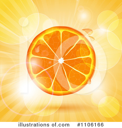 Royalty-Free (RF) Orange Slice Clipart Illustration by elaineitalia - Stock Sample #1106166