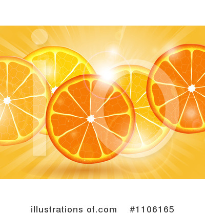 Royalty-Free (RF) Orange Slices Clipart Illustration by elaineitalia - Stock Sample #1106165