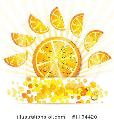 Orange Slices Clipart #1104420 by merlinul