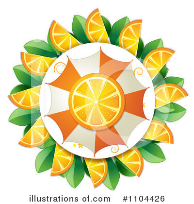 Orange Slices Clipart #1104426 by merlinul