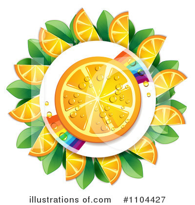 Orange Slices Clipart #1104427 by merlinul