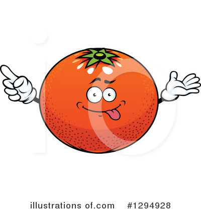 Orange Mascot Clipart #1294928 by Vector Tradition SM