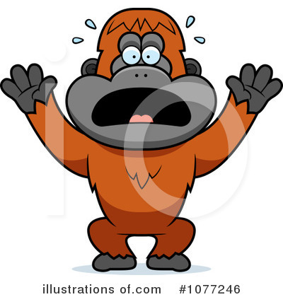 Royalty-Free (RF) Orangutan Clipart Illustration by Cory Thoman - Stock Sample #1077246