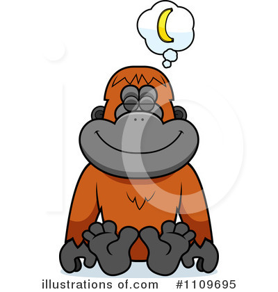 Royalty-Free (RF) Orangutan Clipart Illustration by Cory Thoman - Stock Sample #1109695