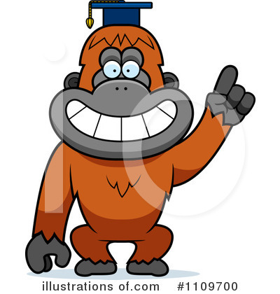 Royalty-Free (RF) Orangutan Clipart Illustration by Cory Thoman - Stock Sample #1109700