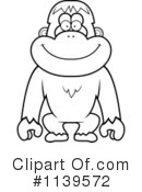 Orangutan Clipart #1139572 by Cory Thoman