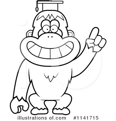 Royalty-Free (RF) Orangutan Clipart Illustration by Cory Thoman - Stock Sample #1141715
