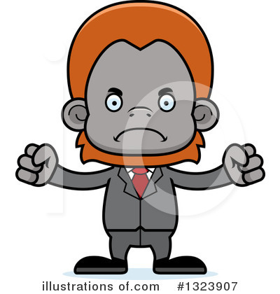Royalty-Free (RF) Orangutan Clipart Illustration by Cory Thoman - Stock Sample #1323907